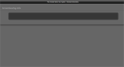 Desktop Screenshot of brownbearbg.info